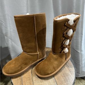 Koolaburra by Ugg Size 3 Kids Girls Bow Boots New